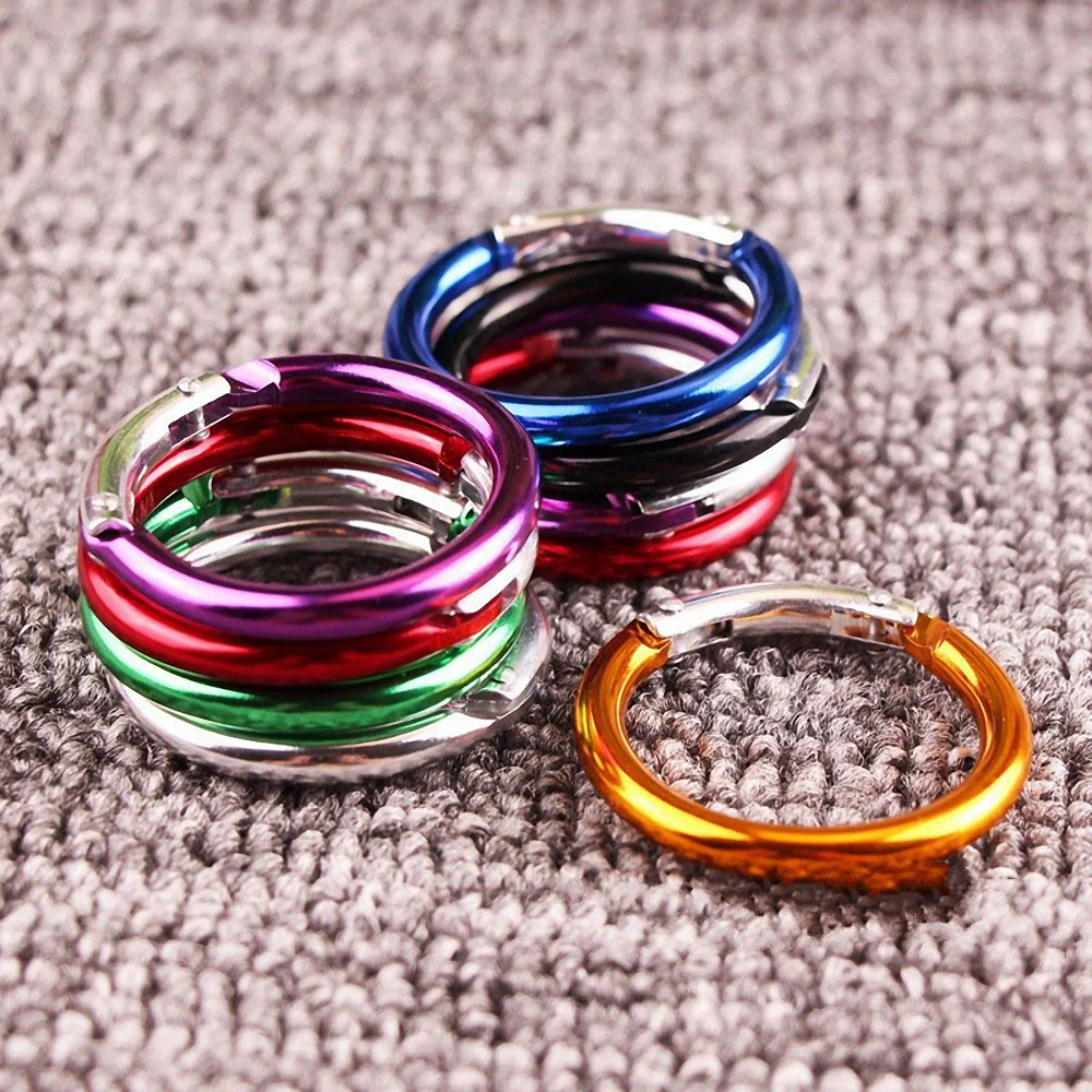 5Pcs Multicolor Aluminum Alloy Carabiner Heart Round Shaped Keychain Climbing Camping Carabiner Lock Hook Buckle Outdoor Tools|Climbing Accessories| - AliExpress