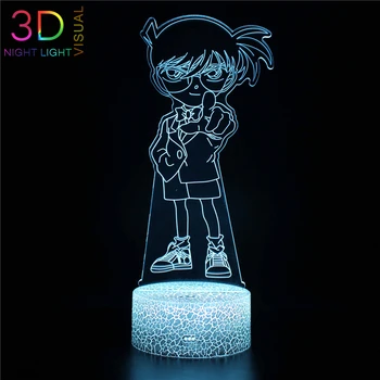 

ATOPH LED Night Light with Remote Control 16 Color Changing Cartoon Detective Conan 3D Nightlight Children Birthday Gifts