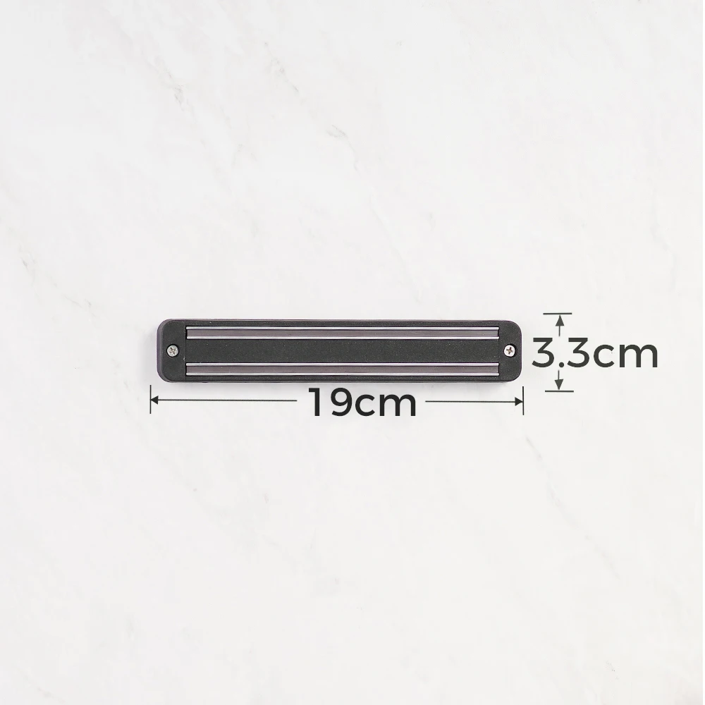 A 19cm knife holder Держатель для ножей магнит для ножей настенное крепление черный пластик ABS для металлического ножа Органайзер блок Магнитная подставка для кухонных ножей инструменты - Цвет: A 19cm knife holder