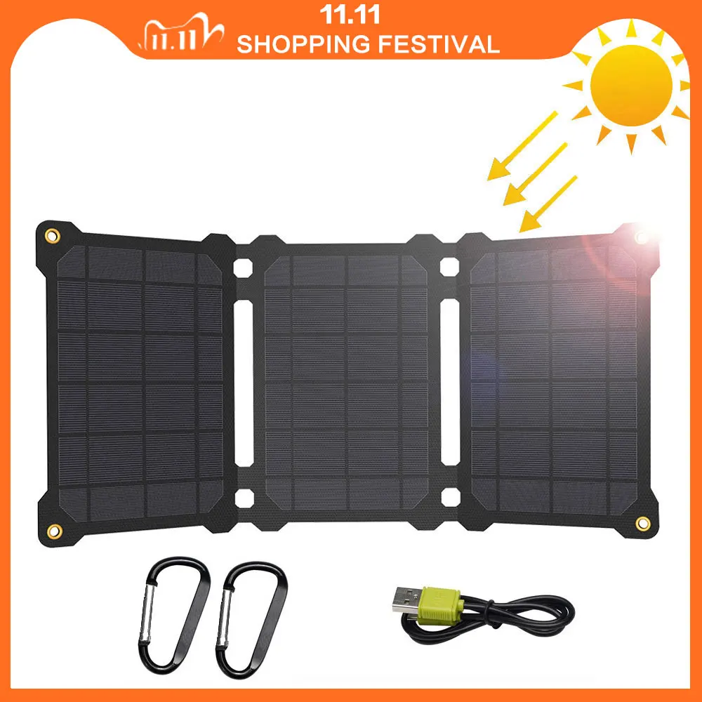 

ALLPOWERS Manufacturing Solar Charger 5V 21W Solar Phone Charger Portable for Outdoors Solar Charging Waterproof Fast Charging.
