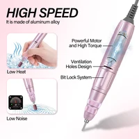 40000RPM Nail Drill Machine With HD Display Manicure Machine New Upgrade Electric Nail File With Cutter Nail Art Salon Tools 1