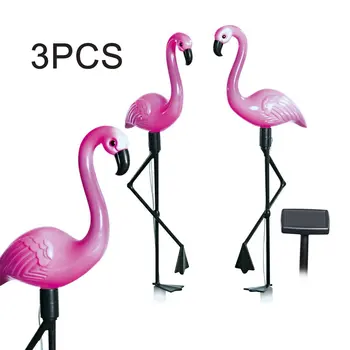 

3pcs LED Solar Garden Light Flamingo Lawn Lamp Waterproof Solar Led Lights Outdoor For Garden Decoration Parties