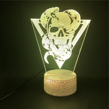 

Smart Phone Skeleton Tattoo Control LED Night Light Unique Prize Touch Sensor Kids Gift Table Bright Base Colorful with Remote