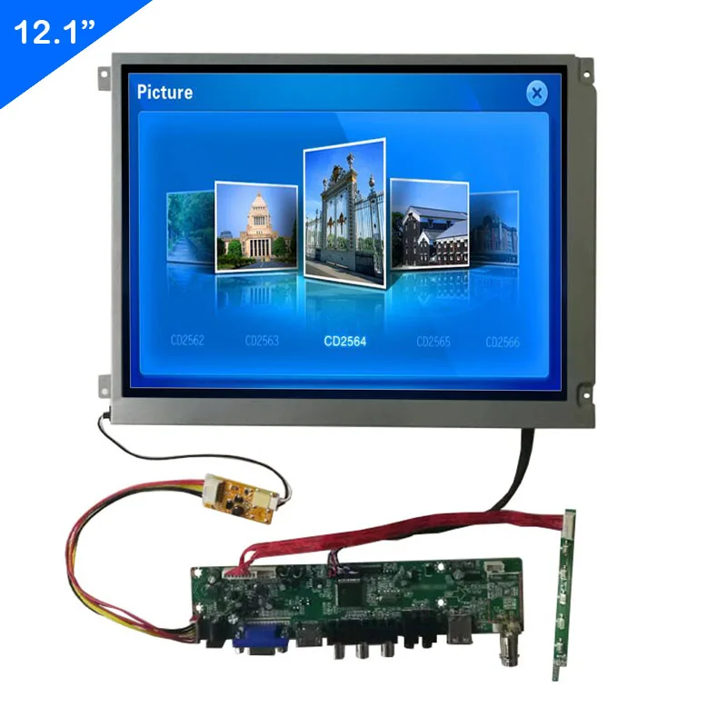 

12'' DIY Extend industrial screen multi-function Control board support HDMI VGA USB BNC AV interface
