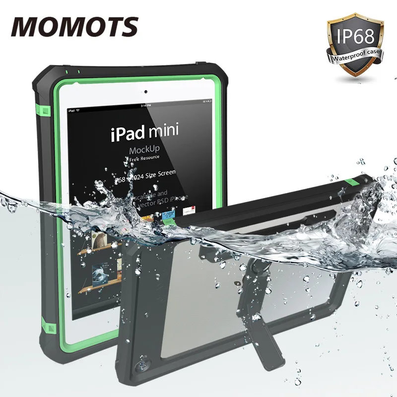 MOMOTS водонепроницаемый чехол для планшета для iPad Mini 5/4 с держателем карандаша противоударный чехол Силиконовый протектор для планшета для детей