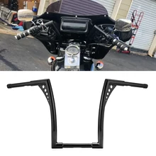 Wsen Gloss Black 1" Ape вешалки на руль 1-1/4" для Harley Dyna Softail Sportster XL 883 1200& Touring Road Glide/Road King