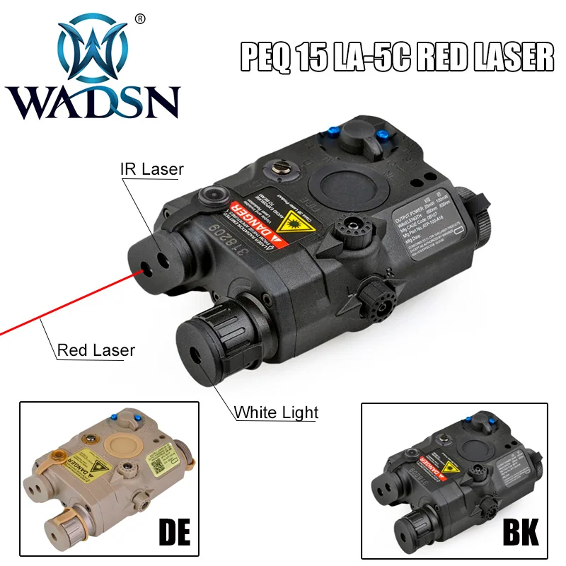 Wadsn Airsoft Dot Laser Luz Tática Peq 15 ir Lazer Lanterna Combinação Caça Softair Peq-15 Arma Luzes Ex276 la Peq15 Red