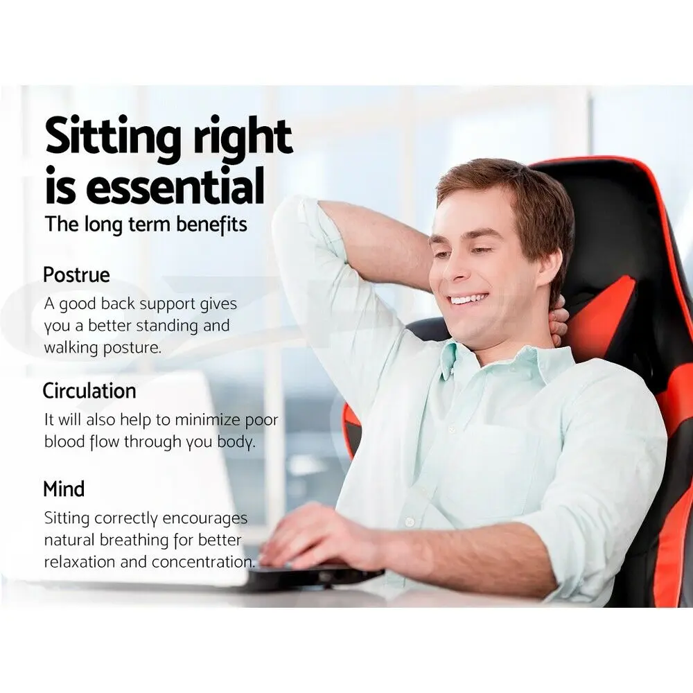  Furgle Body Huging Design Office Seat Gaming Chair White WCG Gaming Chair Engineering Nylon base Co