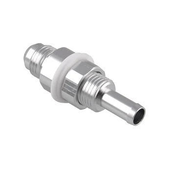 

Aluminum Fuel Tank Hose Barb Silver Accessories Connector Bulkhead 6AN Male