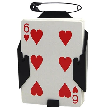 

Manipulation Cards Clip Poker Holder Stage Magic Tricks Black Card Device Magic Accessories For Professional Accessories