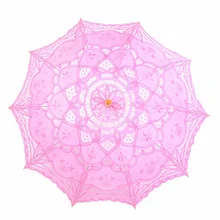 Винтажный Модный зонт от солнца ручной работы хлопок вышивка Свадебная зонтик несколько цветов кружевной зонтик Свадебный зонтик украшение