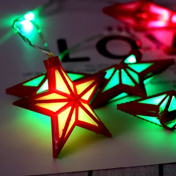 

LED Light String 3D Star Low Voltage Lawn Fairy Lighting Tree Hanging Christmas Party Multifunctional Garden Outdoor Waterproof