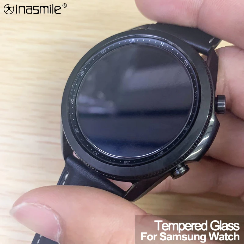 Tempered Glass Screen Protector For Samsung Galaxy Watch 3 41mm 45mm 42mm 46mm Protective film Gear S2 S3 Sport | Электроника