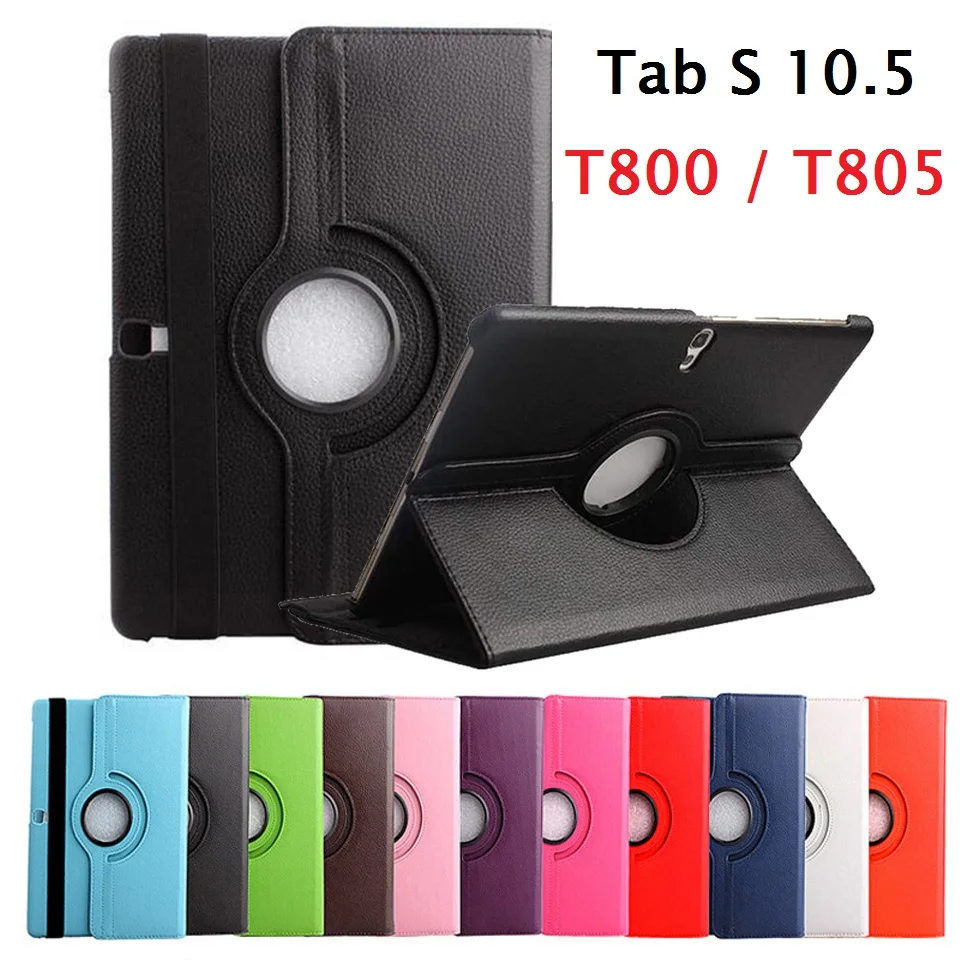 Nuovo 360 Rotazione Coque Per Samsung Galaxy Tab S 10.5 Sm-T800 T805 Custodia Magnetica Smart Pu Stand Per Samsung Tab S T800 T805 Cover