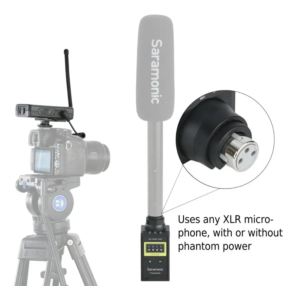 Saramonic SR WM4CB Беспроводной микрофон Системы с XLR Сделано в Китае Подключаемый модуль