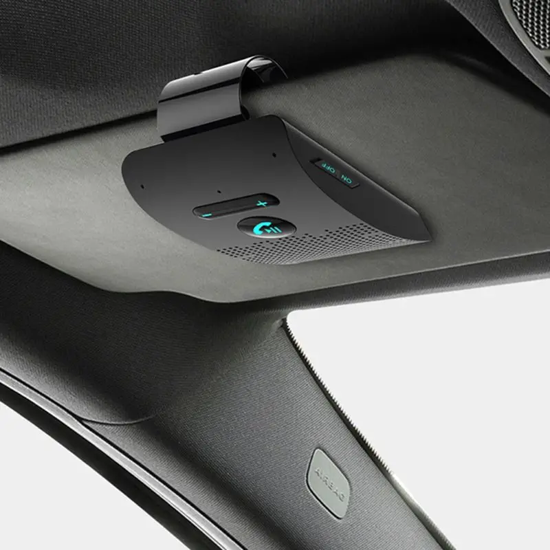 Беспроводной автомобильный Bluetooth V5.0 Bluetooth громкая связь автомобильный комплект беспроводной Bluetooth динамик телефон солнцезащитный козырек клип динамик телефон U1JF