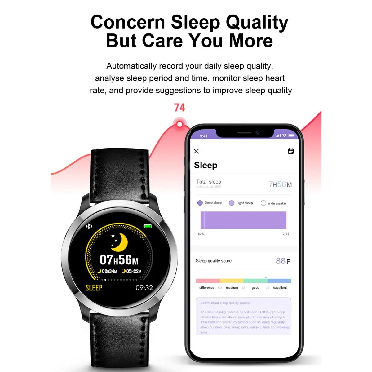 Смарт-часы ECG+ PPG с bluetooth, устройство для подавления сердечных сокращений в крови, мониторинг сердечного ритма 1,3 дюймов, цветной экран, водонепроницаемый IP68