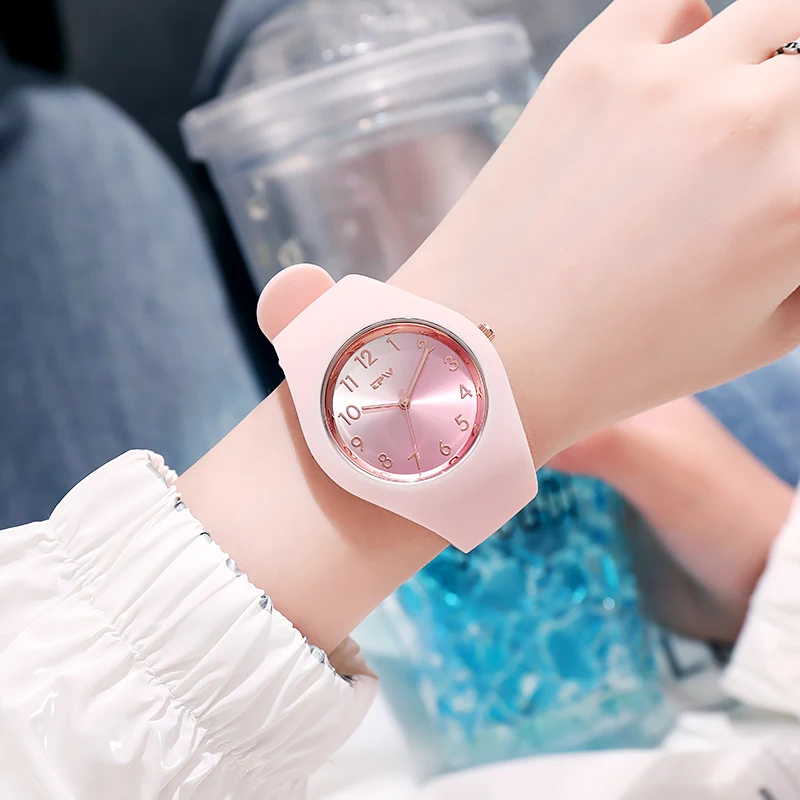 TPW Full Size 40mm Quartz Watch For Women Rubber Strap Skin Friendly Silicone watch 3