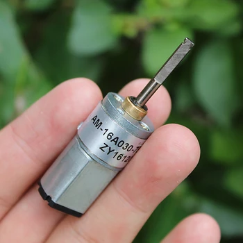 

DC6-12V DC Geared Motor 030 Forward and Reverse Motor Full Metal Gear Reducer with Brushed Permanent Magnet Reduction Motor