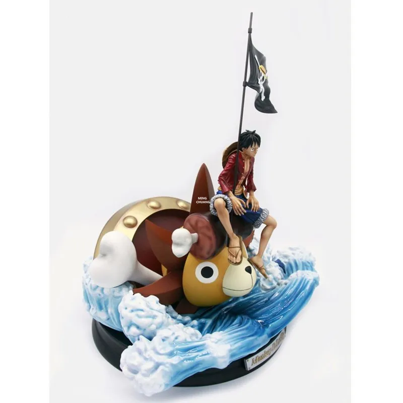 20" One Piece Statue The Straw Hat Pirates Bust Luffy Full-Length Portrait THOUSAND SUNNY GK Action Figure Toy BOX 50CM V609