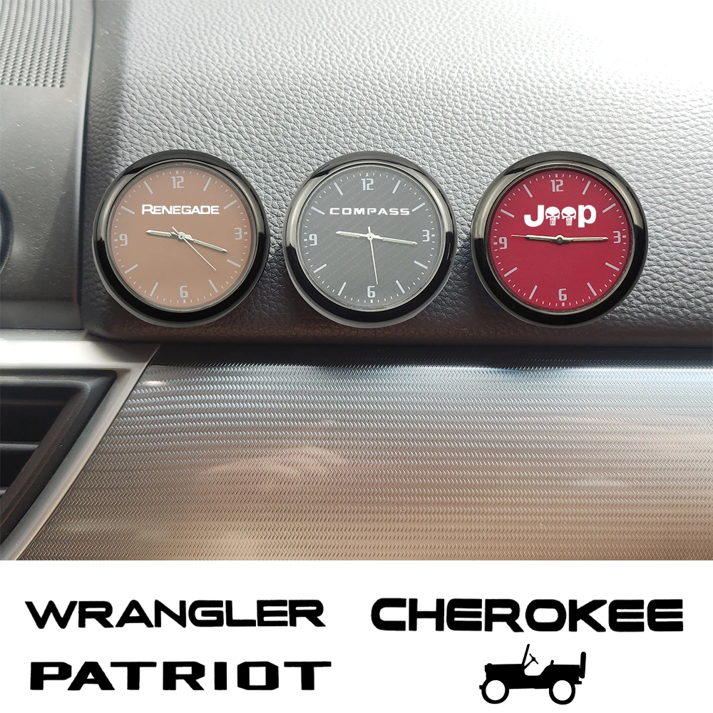 Часы для украшения салона автомобиля электронные кварцевые часы Jeep Willys Cherokee