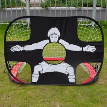 Foldable 2 In 1 Children Football Gate Net Outdoor Sports Toys Football Goal Door Set for Backyard Indoor Toy Soccer Equipment