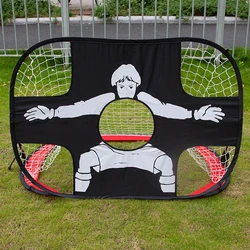 Foldable 2 In 1 Children Football Gate Net Outdoor Sports Toys Football Goal Door Set for Backyard Indoor Toy Soccer Equipment