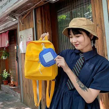 

Fashion Nylon Backpack Women Simple Youth Travel Backpack Leisure School Bag Tote For Teen Girl Shoulder Bag mochila mujer #1122