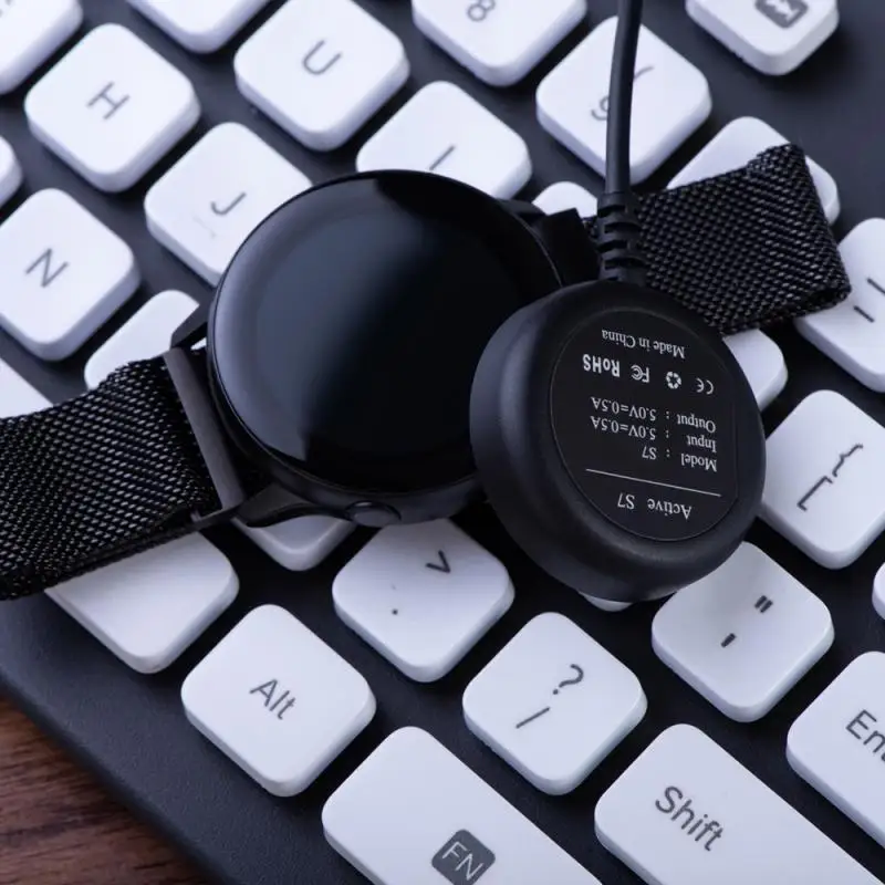 Портативный не царапающийся силиконовый usb зарядный кабель зарядное устройство адаптер питания для samsung Galaxy Watch Active 2 40 мм 44 мм дропшиппинг