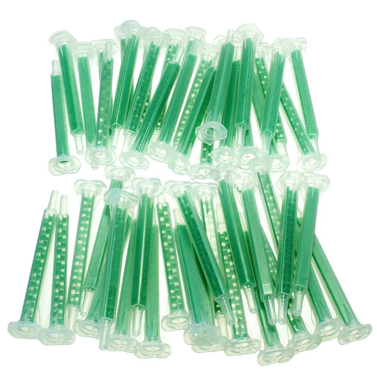 

50 Pieces Nozzle Syringe Two Component Liquid Machine Static Mixer Tube Mixing Resin AB Glue Epoxies