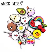 1 шт. очаровательные аксессуары для обуви с фруктами, милые забавные украшения для обуви с подсолнухом для детей, вечерние подарки на Рождество