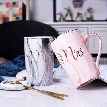 

XM European Cup and cup office home coffee cup with lid and spoon ceramis teacup milk cup / Mug funny mugs christmas mugs