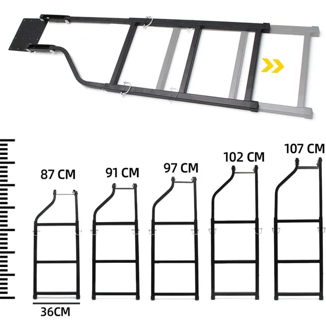 Pickup Heckklappe Schritt Lkw Leiter Auto Hinten Tür Erweiterung Faltbare  Schritt Leiter Universal Zubehör Heckklappe Leiter - AliExpress