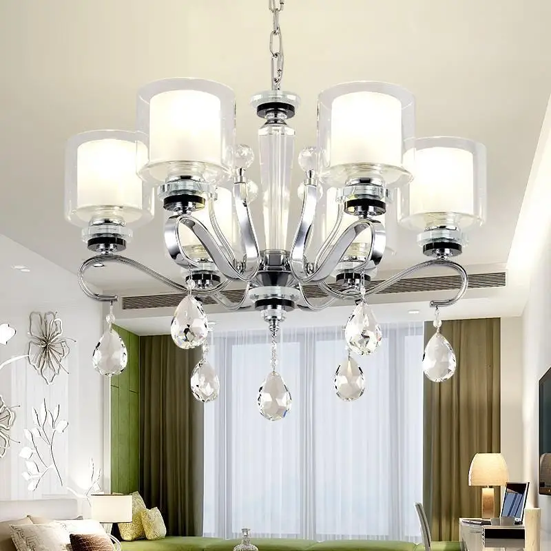 Lampade люстра современный дизайн блеск e pendente для sala jantar luminaria lampara de techo colgante moderna подвесной светильник