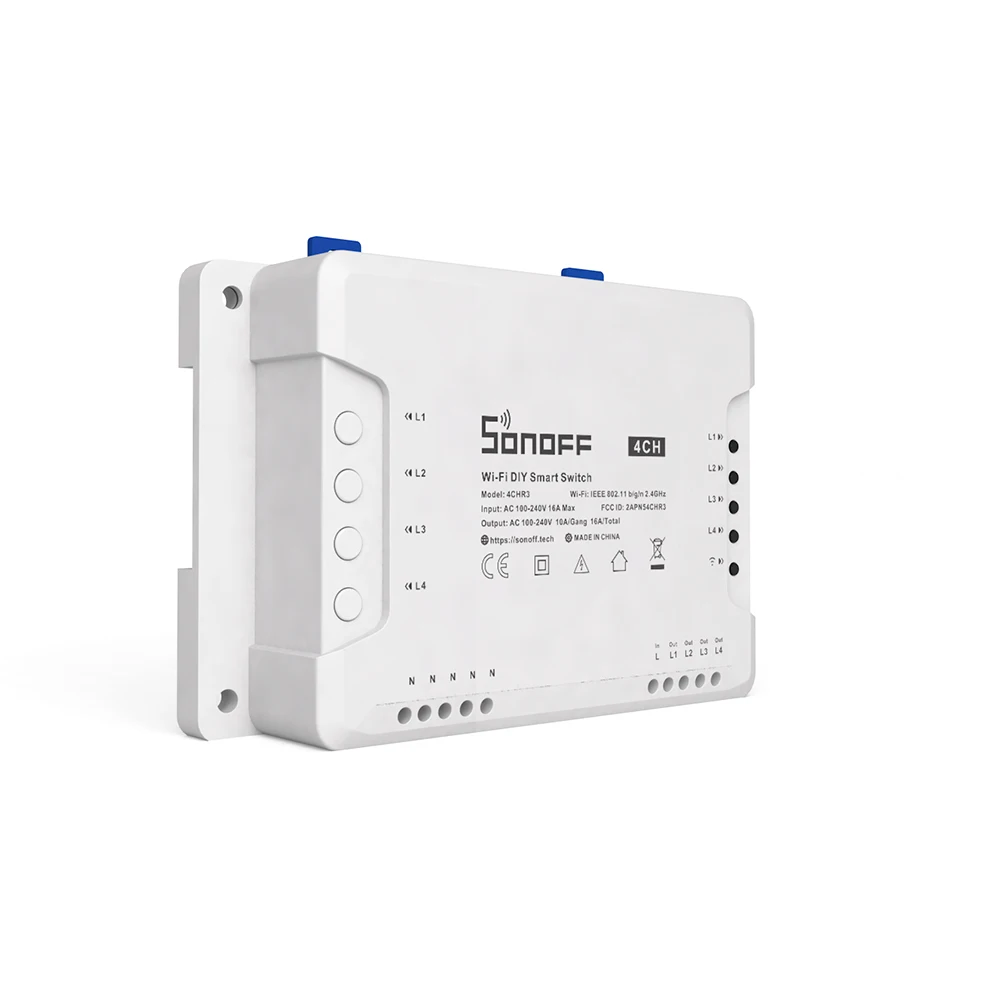 Sonoff 4CHR3 Wifi Smart Switch 1-5PCS Universal Remote Intelligent 4 Channel Smart Home Wi-FI smart switch