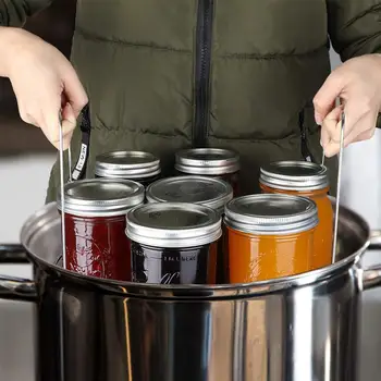 

Can Storage Rack Round 304 Stainless Steel Can Storage Organizer Draining Rack Canning Jar Lifting Tool Kit Canning Jar Tongs