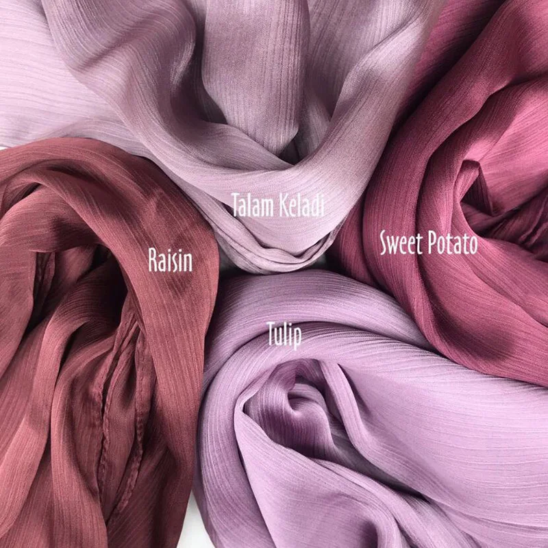 NEW CRINKLED SATIN SILK HIJABS WOMEN LONG SOLIDER COLOR PLAIN HIJABS 21 COLOR 3
