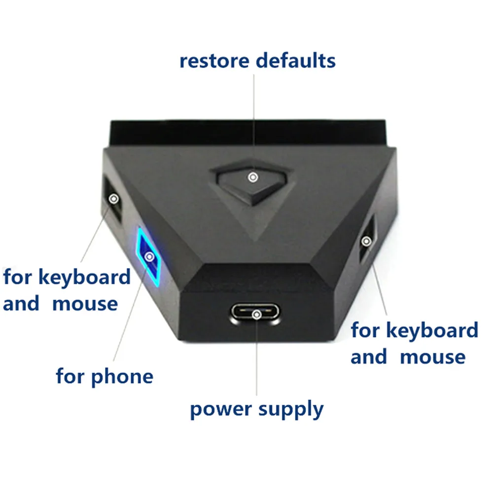  Mobile Phone PUBG Gaming Keyboard Mouse Converter for IOS 9 above quick-aiming PC Game Controller A