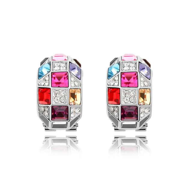 austrian crystal  gold-color The queen fine jewelry african costume bridal jewelry sets silver