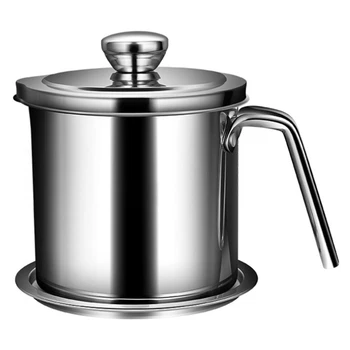 

Stainless Steel Oil Tank Kitchen Oil Storage Tank Household Large-Capacity Deep Frying Oil Leaking Filter Oiler