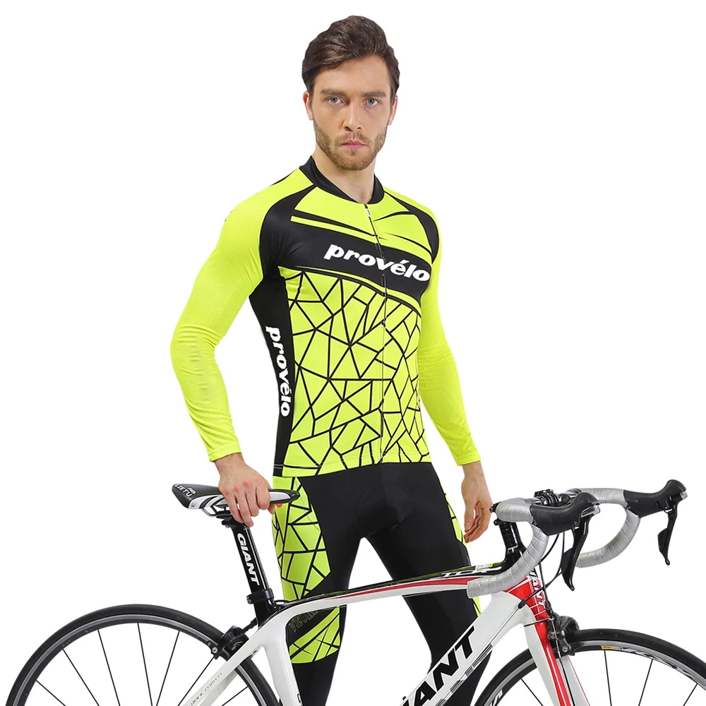 Winter Thermal Fleece Men's Cycling Jersey Set Mountain Bike Bicycle Uniform Long Sleeve Cycling Clothing Road Bicycle Warm Sets