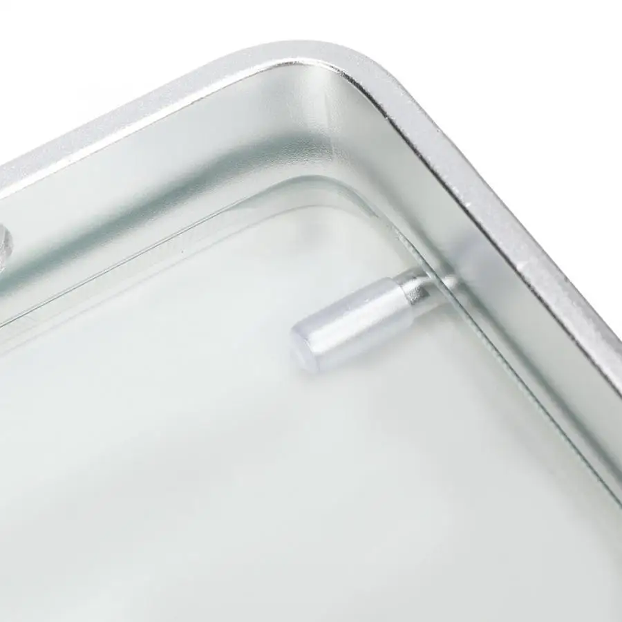 Полка для душа корзина для хранения в ванную алюминиевое закаленное стекло Однослойная душевая полка