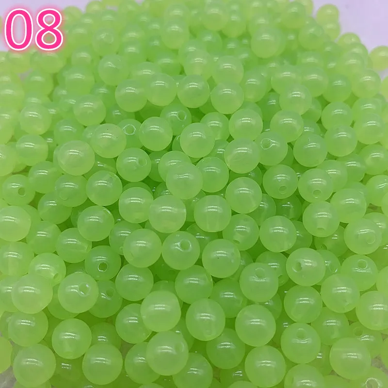 새로운 6-14mm 아크릴 구슬 DIY 의류 액세서리를 만드는 보석에 대 한 라운드 느슨한 스페이서 비즈