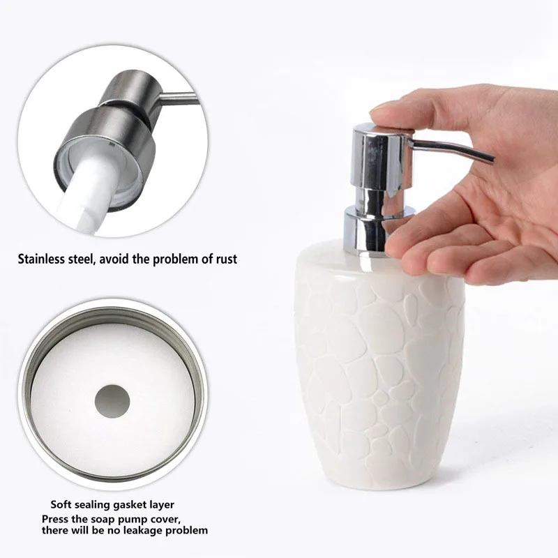 

Soap Pump Stainless Steel Lotion Dispensers Pump Replacement for Bathroom Home DC120