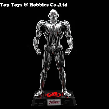 

For Collection King Arts Iron Man Silver Ultron Figure 1/9 Scale DFS008 Diecast Avengers: Age Ultron action figure movable