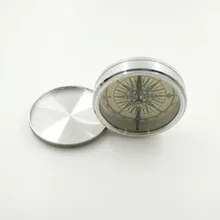Портативный Серебристый компас медный компас-Топ класс флип изысканный подарок Открытый Кемпинг дорожный компас