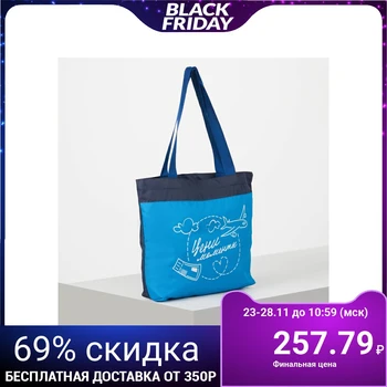 

Shopping bag, section without zipper, without lining, color blue