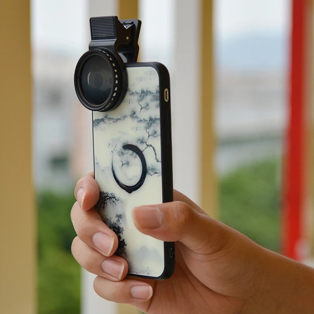 37mm Clip-on ND 2-400 Cellphone Camera Lens Filter Kit with Clip for Samsung HTC Motorola iPad and Other Smartphones