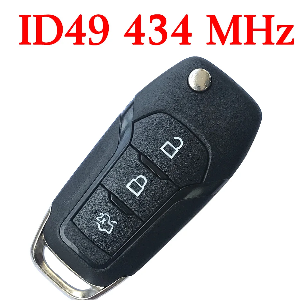 После рынка 434 МГц 3 кнопки близость флип удаленный ключ для Ford~-ID49