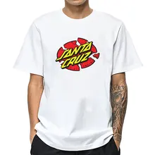 Маунтшарп забавная Мужская футболка для Санта Круз сломанный горошек Топы короткий рукав Уличная мода новая футболка белая одежда